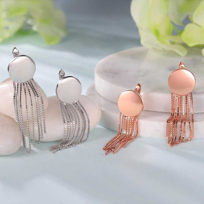 Brincos de Prata esterlina 925 Estilo Fino