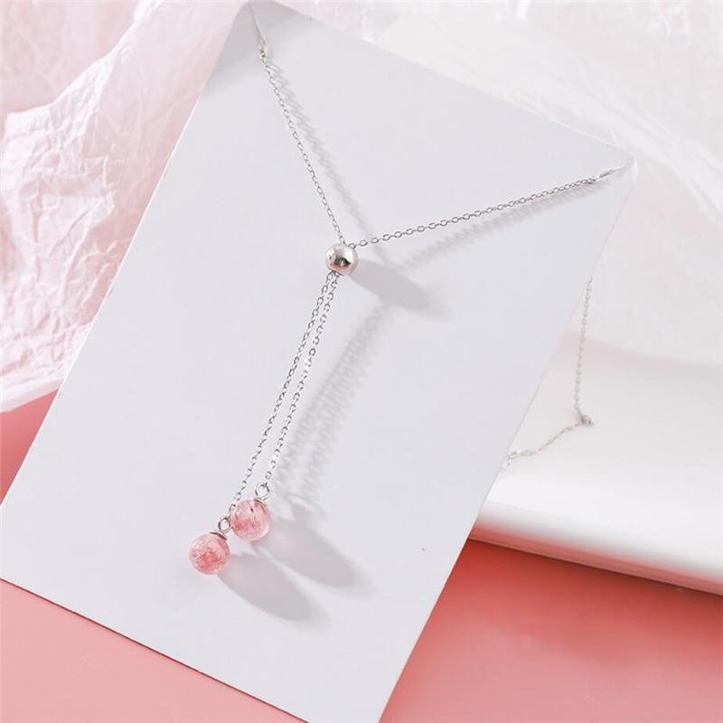 Colar Double Strawberry Cristal - Pérolla Oficial