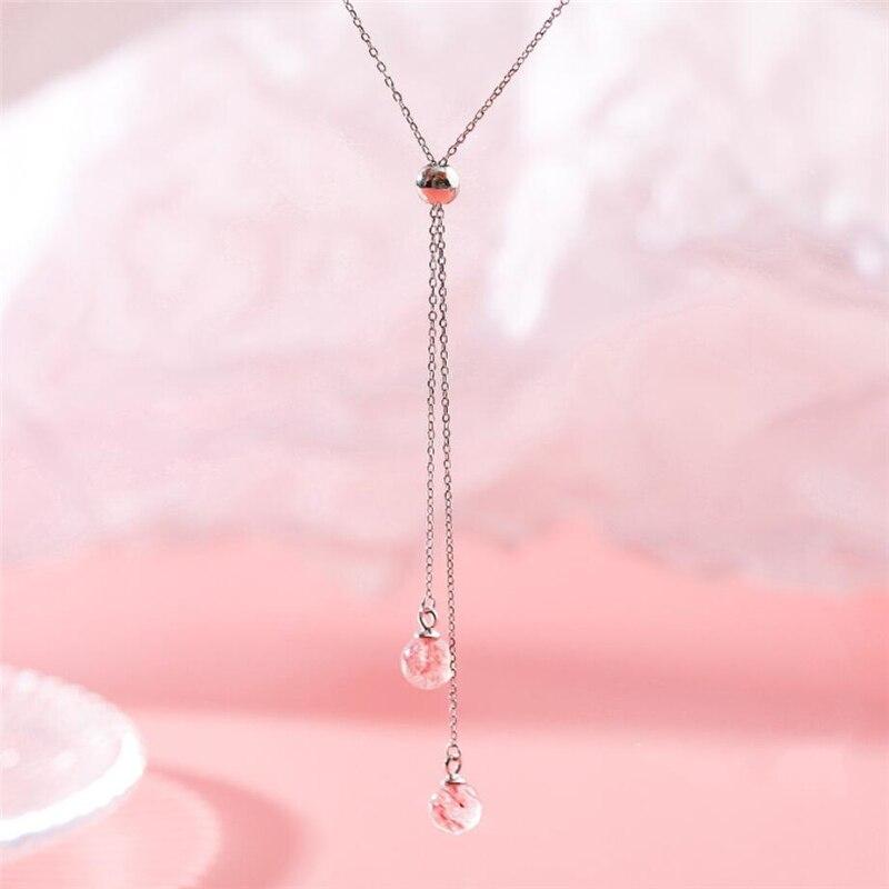 Colar Double Strawberry Cristal - Pérolla Oficial
